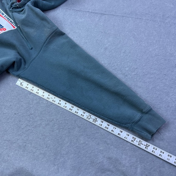 Supreme Shine Hoodie Men's Medium Gray Brillo Logo Cotton Fleece Sweatshirt 2021 - Picture 9 of 15